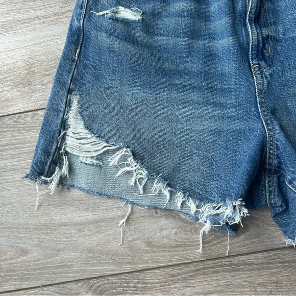 AE Highest Waist  Denim Mom Shorts - Picture 8 of 16